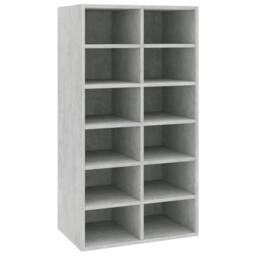 Berkfield Home Shoe Rack Concrete Grey 54x34x100.5 cm Engineered Wood