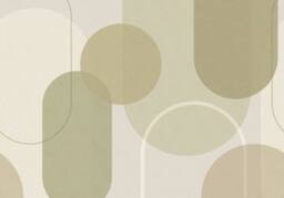 Superfresco Easy Arched Geo Muted Sage Print To Order 3m x 2.8m Mural in Green - thumbnail 2