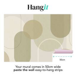 Superfresco Easy Arched Geo Muted Sage Print To Order 3m x 2.8m Mural in Green - thumbnail 3