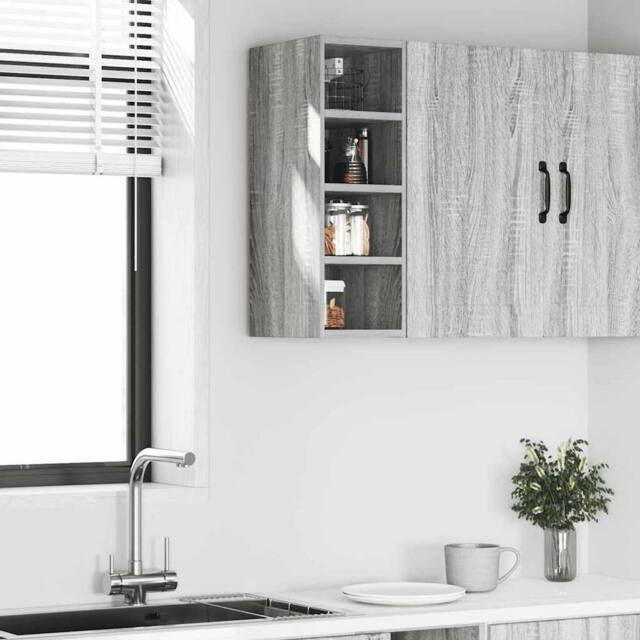 Berkfield Home Hanging Cabinet Grey Sonoma 20x29.5x60 cm Engineered Wood - image 1