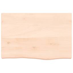 Berkfield Home Wall Shelf 60x40x(2-6) cm Untreated Solid Wood Oak in Natural - thumbnail 4