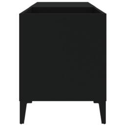 Berkfield Home Record Cabinet Black 84.5x38x48 cm Engineered Wood - thumbnail 6