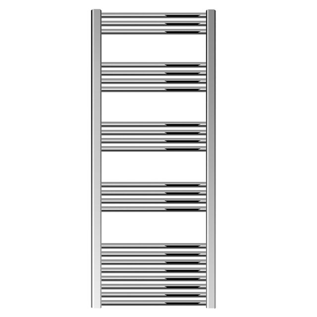 Balterley Straight Heated Towel Rail Radiator, 502W, 600 x 1500mm, Chrome in Silver - image 1