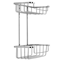 NESTLUNE Rust Free 2 Tier Shower Caddy, Bathroom Caddy Cosmetic in Silver - thumbnail 4