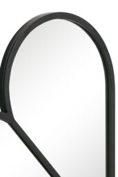 MirrorOutlet Black Metal Framed Heart Shaped Wall Garden Mirror (80CM X 80CM) MAX - Size: 1 Pack - thumbnail 4