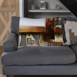 Benjamin Tate Design Rustic Egyptian Wooden Frame Blanket in Natural - Size: 120 cm x 150 cm - thumbnail 2