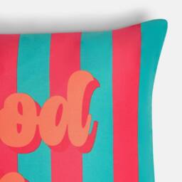 OHS 2 x Good Vibes Slogan Garden Cushion Covers Outdoor Water Resistant - Size: 45 cm x 45 cm - thumbnail 7