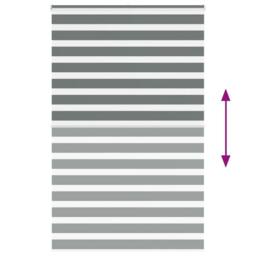 Berkfield Home Elegant Zebra Blind Dark Grey 150x230 cm Fabric Width 145.9 cm Po - thumbnail 5