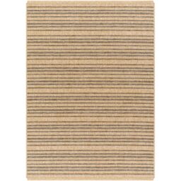 Livabliss Mirage-Cottage Tan Black Fringe Jute-Look In- & Outdoor Rug in Brown - Size: 200 cm x 275 cm - thumbnail 2