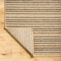 Livabliss Mirage-Cottage Tan Black Fringe Jute-Look In- & Outdoor Rug in Brown - Size: 200 cm x 275 cm - thumbnail 4