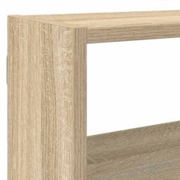 Berkfield Home Wall Cube Shelf 7 Compartments Sonoma Oak Engineered Wood in Brown - thumbnail 7