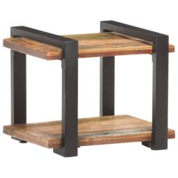Berkfield Home Bedside Cabinet 50x40x40 cm Solid Reclaimed Wood in Brown - Size: 50 x 40 x 40 cm - thumbnail 7
