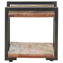 Berkfield Home Bedside Cabinet 50x40x40 cm Solid Reclaimed Wood in Brown - Size: 50 x 40 x 40 cm - thumbnail 3