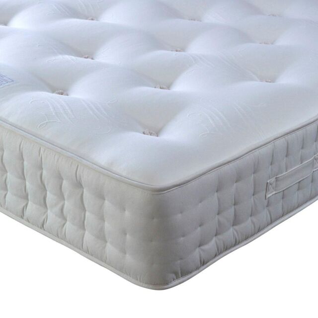 Bedmaster Farley 2000 Pocket Sprung Cashmere Mattress in White - Size: Small Single - image 1