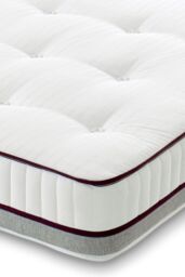 The Shire Bed Company Mode Orthopaedic Support Open Coil Tufted Mattress in White - Size: Single - thumbnail 3