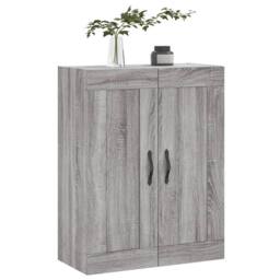 Berkfield Home Wall Mounted Cabinet Grey Sonoma 69.5x34x90 cm Engineered Wood - thumbnail 4