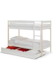 Julian Bowen Nova Single White & Wood Effect Bunk Bed - thumbnail 6