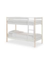 Julian Bowen Nova Single White & Wood Effect Bunk Bed - thumbnail 3