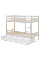 Julian Bowen Nova Single White & Wood Effect Bunk Bed - thumbnail 5