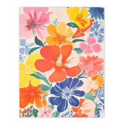 Artery8 Blooming Marvelous By Sofia Francis Geranium Flowers Artwork Colourful Bright & Happy Painting Unframed Wall Art Print Poster Home Decor - thumbnail 1