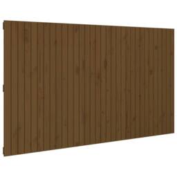Berkfield Home Wall Headboard Honey Brown 204x3x110 cm Solid Wood Pine - Size: 204 x 3 x 110 cm - thumbnail 3