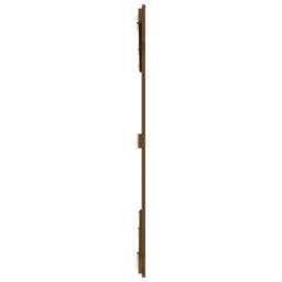 Berkfield Home Wall Headboard Honey Brown 204x3x110 cm Solid Wood Pine - Size: 204 x 3 x 110 cm - thumbnail 5