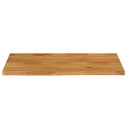 Berkfield Home Table Top Live Edge 100x60x2.5 cm Solid Wood Mango in Brown - thumbnail 3