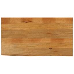 Berkfield Home Table Top Live Edge 100x60x2.5 cm Solid Wood Mango in Brown - thumbnail 1