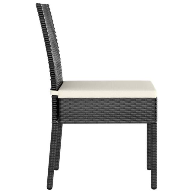 Berkfield Home Modern Garden Dining Chairs 2 pcs Poly Rattan Black - image 1