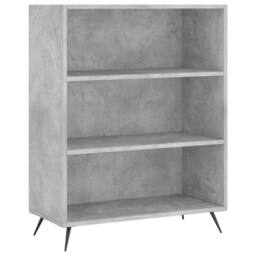 Berkfield Home Highboard Concrete Grey 69.5x32.5x180 cm Engineered Wood - thumbnail 4