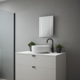 Loops 390 x 500mm IP44 LED Bathroom Mirror - Tunable White - Demister & Shaver Socket - thumbnail 5