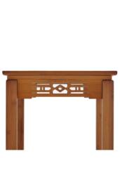 Garden Sanctuary 2-Tier Bamboo Plant Stand Classic Chinese Style Flower Stand in Brown - thumbnail 7