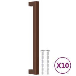 Berkfield Home Cabinet Handles 10 pcs Bronze 192 mm Stainless Steel in Brown - thumbnail 2