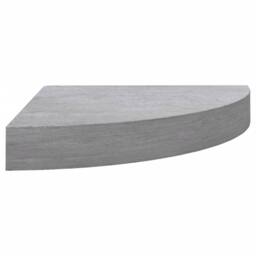 Berkfield Home Wall Corner Shelves 2 pcs Concrete Grey 35x35x3.8 cm MDF - thumbnail 4
