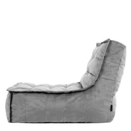 icon Dolce Lounger Bean Bag Ochre Yellow Velvet Bean Bag Chair in Charcoal - thumbnail 5