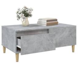 Berkfield Home Coffee Table Concrete Grey 90x50x36.5 cm Engineered Wood - thumbnail 5
