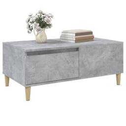 Berkfield Home Coffee Table Concrete Grey 90x50x36.5 cm Engineered Wood - thumbnail 4