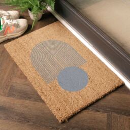 Artsy Mats Grey Abstract Sphere & Lines Doormat - Size: 40 cm x 60 cm - thumbnail 3