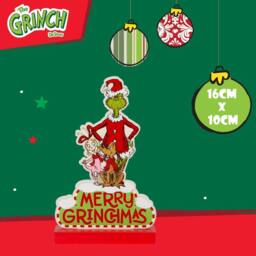 VFM e-Store Grinch Christmas Decoration Festive Gift 16cm x 10cm Green X 1 - Size: 16 cm x 10 cm - thumbnail 2