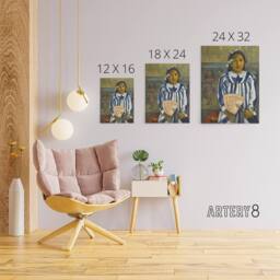 "Artery8 The Ancestors of Tehamana Paul Gauguin Canvas Wall Art Print - Size: W18"" x H24""" - thumbnail 4