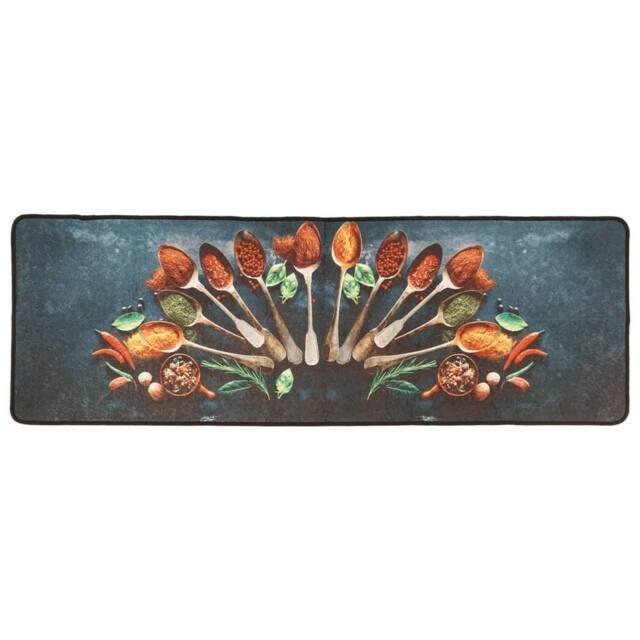 Berkfield Home Kitchen Rug Multicolour 60x180 cm Washable Anti Slip - Size: 100 cm diameter - image 1