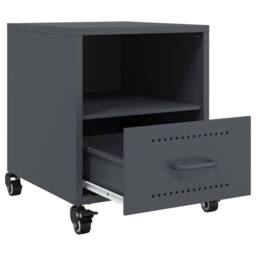 Berkfield Home Stylish Bedside Cabinets 2 pcs Anthracite 36x39x43.5 cm Steel in Dark Grey - thumbnail 9