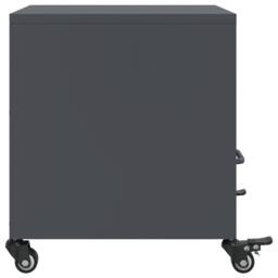 Berkfield Home Stylish Bedside Cabinets 2 pcs Anthracite 36x39x43.5 cm Steel in Dark Grey - thumbnail 7