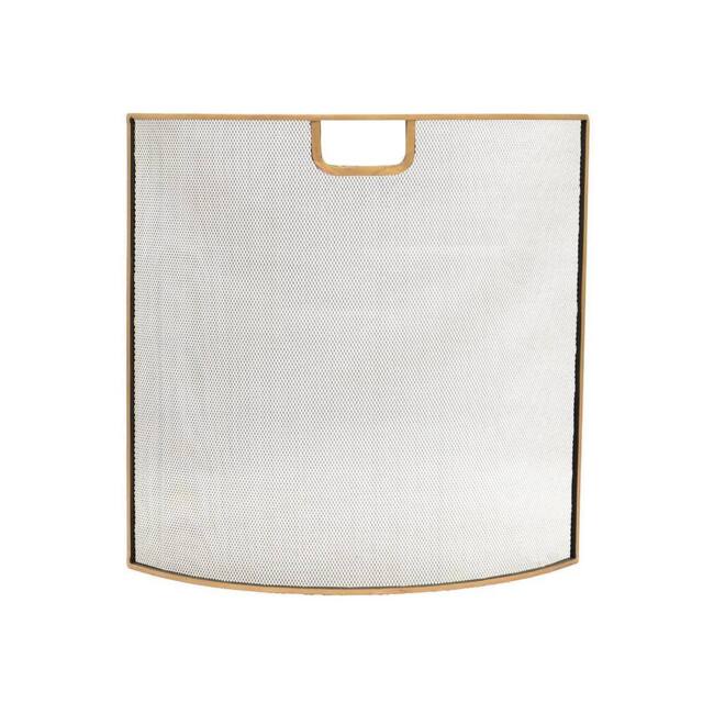 Ivyline Iron Fire Screen in Brass Finish H61Cm W61Cm in Metallics - image 1