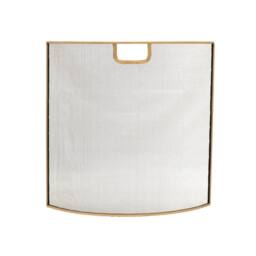 Ivyline Iron Fire Screen in Brass Finish H61Cm W61Cm in Metallics - thumbnail 1