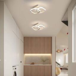 Goeco Pack of 2, LED Ceiling Lights Modern, 24W, Square, 4500K, White, 24cm in White - thumbnail 3