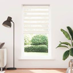Berkfield Home Zebra Blind Marble Beige 100x200 cm Fabric Width 95.9 cm Polyester - thumbnail 2