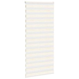 Berkfield Home Zebra Blind Marble Beige 100x200 cm Fabric Width 95.9 cm Polyester - thumbnail 3