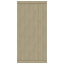 Berkfield Home Sideboard Sonoma Oak 88x30x65 cm Engineered Wood in Brown - Size: 88 x 30 x 65 cm - thumbnail 5