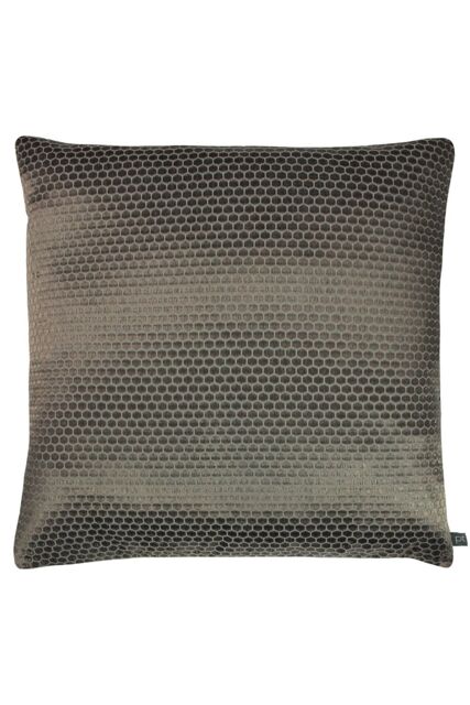 Prestigious Textiles Emboss Metallic Mosaic Tile Cushion in Brown - Size: 55 cm x 55 cm - image 1